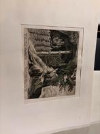 Spiridionis: Gravure van Heilige Spiridion als Kluizenaar, Ophalen of Verzenden