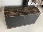 Kist, dekenkist, reiskist, boekenkist, zwart, 102 cm, Huis en Inrichting, Ophalen, Gebruikt, 100 tot 150 cm, 50 tot 75 cm