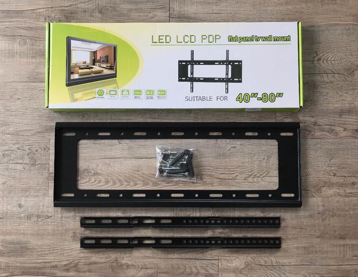 Nieuw Tv muurbeugel 40 t/m 80 Televisiebeugel inc schroeven, Audio, Tv en Foto, Televisiebeugels, Nieuw, Ophalen