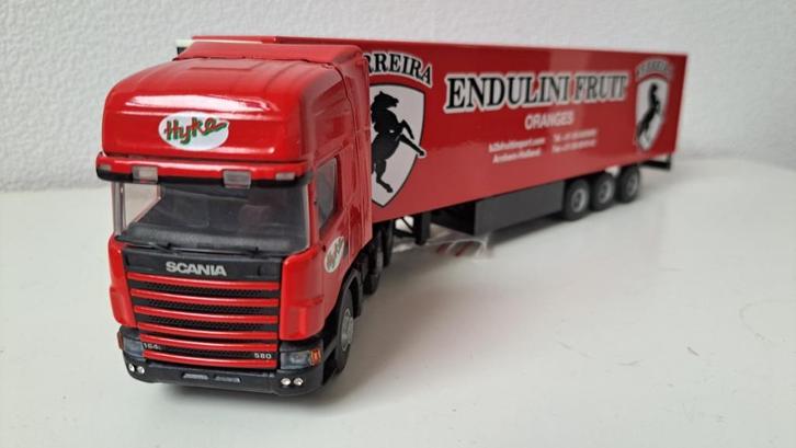Liontoys Scania 164 L 580 Hyka Ferreira, Hobby en Vrije tijd, Modelauto's | 1:50, Zo goed als nieuw, Bus of Vrachtwagen, Lion Toys