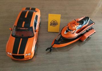 Norev Chrysler 300C & Jetski Set - Oranje beschikbaar voor biedingen