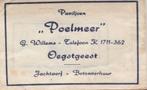 paviljoen Poelmeer Oegstgeest - G Willems - jachtwerf, Ophalen of Verzenden