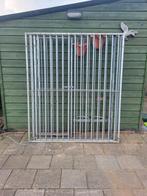 Kennelpanelen met hondenhok en mand., Ophalen, 110 cm of meer, 100 cm of meer