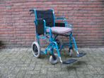 Inklapbare rolstoel met dubbele remmen, zitbreedte 45 cm, Diversen, Rolstoelen, Ophalen of Verzenden, Inklapbaar, Zo goed als nieuw