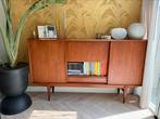 Vintage teak dressoirkast, Ophalen, Gebruikt, 100 tot 150 cm, Teakhout