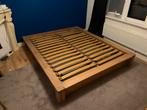 Houten bedframe 160x200 Japandi met verstelbare lattenbodem, Huis en Inrichting, Slaapkamer | Matrassen en Bedbodems, Ophalen