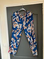 JCL Broek Maat L - Bloemenprint, Kleding | Dames, Blauw, Maat 42/44 (L), Ophalen of Verzenden, Lang