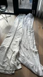 Witte gordijnen met vitrage, Huis en Inrichting, Stoffering | Gordijnen en Lamellen, Ophalen of Verzenden, Zo goed als nieuw, 200 cm of meer