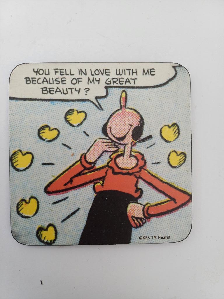 Popeye de sailorman - Olijfje - ONDERZETTER nieuw, Verzamelen, Stripfiguren, Ophalen of Verzenden, Overige figuren, Nieuw, Gebruiksvoorwerp