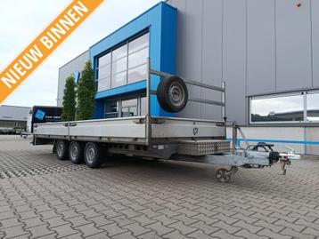 Henra plateauwagen 3-asser 5x2 meter * nr. 2 beschikbaar voor biedingen
