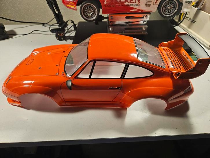 Porsche GT2 kap nieuw + decals + tt01chassis, Hobby en Vrije tijd, Modelbouw | Radiografisch | Auto's, Nieuw, Auto onroad, Ophalen of Verzenden