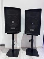 Vonyx speakers + Xonni standaards (set), Muziek en Instrumenten, Versterkers | Keyboard, Monitor en PA, Ophalen, Zo goed als nieuw
