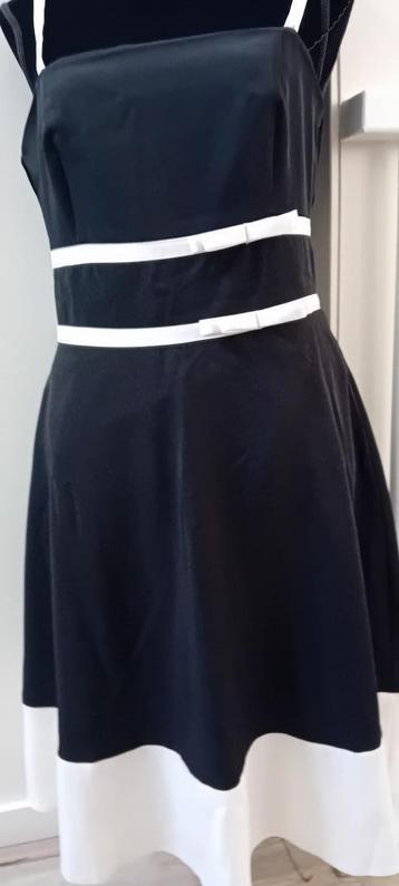 jurk,maat 38/40,zwart,wit,feest,zomer,chic,elegant,bruiloft beschikbaar voor biedingen