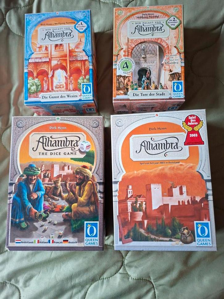 Alhambra Bordspel Collectie, Hobby en Vrije tijd, Gezelschapsspellen | Bordspellen, Zo goed als nieuw, Drie of vier spelers, Vijf spelers of meer
