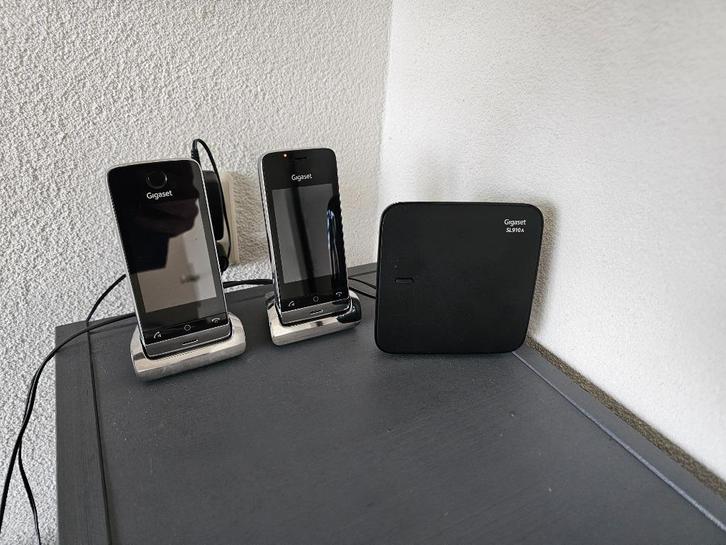 Gigaset SL910A Duo, Telecommunicatie, Vaste telefoons | Handsets en Draadloos, Zo goed als nieuw, 2 handsets, Stralingsarm, Ophalen of Verzenden