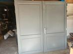 Set garagedeuren 228br x 231,5h, Doe-het-zelf en Verbouw, Deuren en Horren, Ophalen, Gebruikt, 215 cm of meer, Onbekend