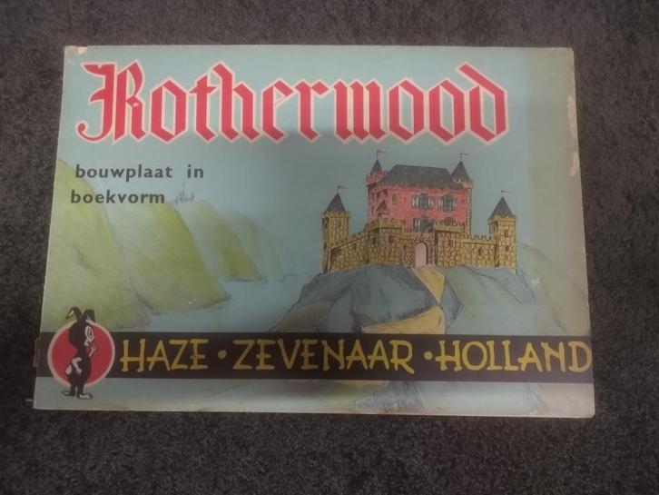 stokoude bouwplaat Rotherwood Haze Zevenaar speelgoedfabriek, Antiek en Kunst, Antiek | Speelgoed, Ophalen of Verzenden