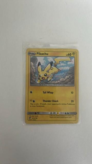 Pokemon kaart pikachu beschikbaar voor biedingen