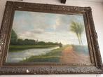 Oude Hollandse Landschapsschilderij, Antiek en Kunst, Kunst | Schilderijen | Klassiek, Ophalen