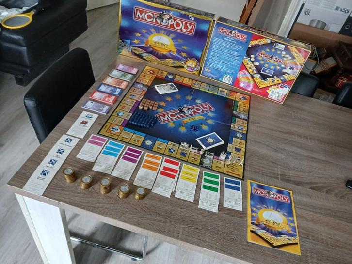 Monopoly euro edition geheel Franstalig, Hobby en Vrije tijd, Gezelschapsspellen | Bordspellen, Nieuw, Een of twee spelers, Drie of vier spelers