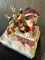 Disney jim shore trsdition mickey en pluto kerst, Verzamelen, Disney, Ophalen of Verzenden, Mickey Mouse, Zo goed als nieuw, Beeldje of Figuurtje