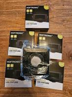 6x Hoftronic ledspot armatuur zwart vierkant, Ophalen of Verzenden, Nieuw, Metaal of Aluminium, Led