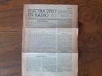 Electriciteit en radio  krant 1943  vakgroep, Verzamelen, Ophalen, Gebruikt, Overige typen