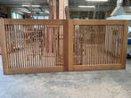 Exclusieve Iroko Toegangspoort, Ophalen, 100 tot 150 cm, Nieuw, Hout