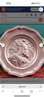 Antieke tinnen bord van troije hagem, Ophalen of Verzenden