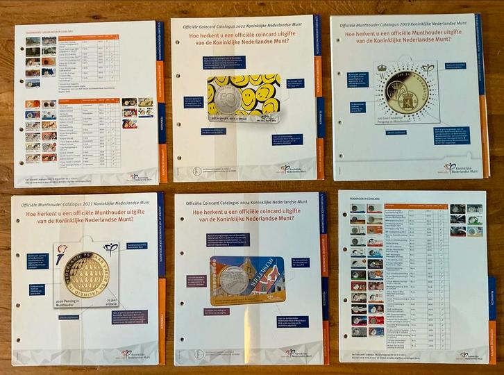 KNM Voordrukbladen Coincards (coincard catalogus), Postzegels en Munten, Munten | Nederland, Overige waardes, Ophalen of Verzenden