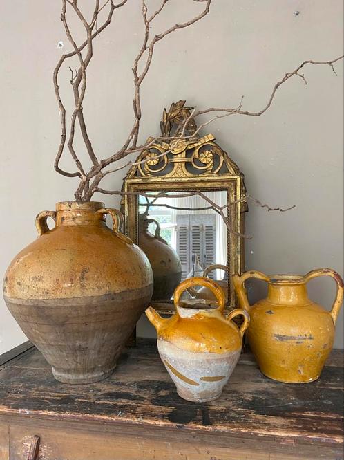 Antiek Frans aardewerk kruiken, Antiek en Kunst, Antiek | Woonaccessoires, Ophalen of Verzenden