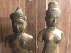 Twee bronzen Kmer beelden, Gebruikt, P, P, P