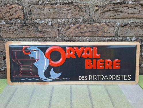 Reclamebord Orval, Verzamelen, Biermerken, Zo goed als nieuw, Reclamebord, Plaat of Schild, Overige merken, Ophalen of Verzenden