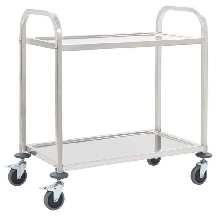 NIEUW | Keukentrolley trolley serveerwagen 2 etages! GRTS BE, Huis en Inrichting, Keuken | Keukenelementen, Nieuw, Minder dan 100 cm
