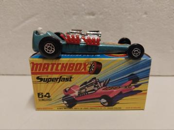 Superfast Matchbox #64 Slngdhot Dragster 1970 blue 3INCH beschikbaar voor biedingen