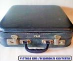 retro vintage KLM stewardess koffertje blauw, Ophalen of Verzenden, Gebruikt, Overige typen