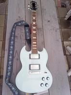 Epiphone Power Player SG Ice Blue, Ophalen of Verzenden, Gebruikt, Solid body, Epiphone