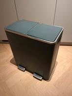 Dubbele prullenbak SONGMICS 2 x 30L - Zo goed als nieuw!, Huis en Inrichting, Woonaccessoires | Prullenbakken, Ophalen, Kunststof