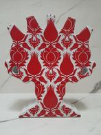 Tulpenvaas Lotte van Laatum rood, Huis en Inrichting, Woonaccessoires | Vazen, Ophalen, Minder dan 50 cm, Rood, Glas