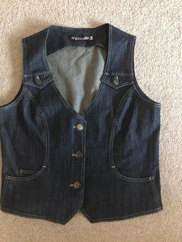 Mooie Nieuwe stretch d.bl spijker/jeans gilet DREAMSTAR L beschikbaar voor biedingen