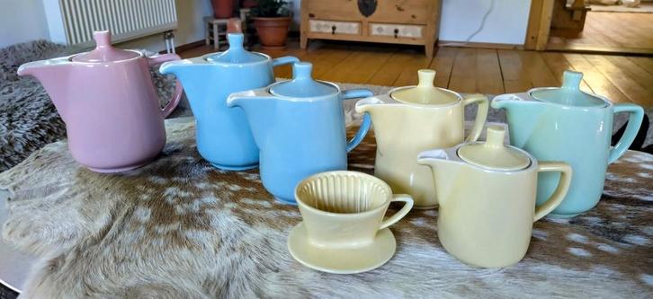 Vintage Melitta kannen, fifties, mid century, rockabilly, Verzamelen, Porselein, Kristal en Bestek, Gebruikt, Verzenden