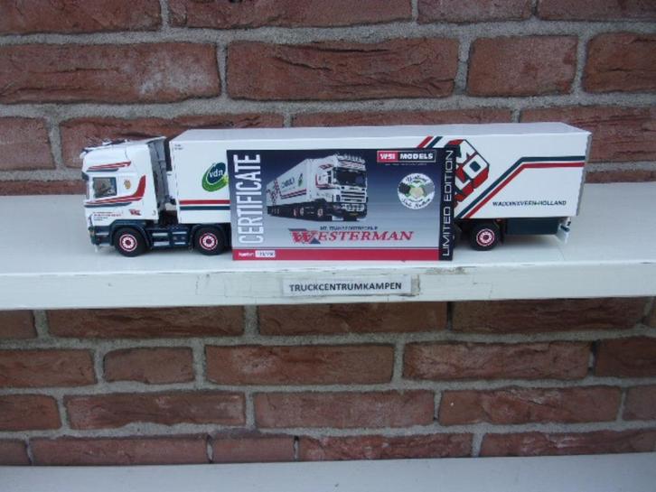 WSI    Scania  R4  Topline  van  Westerman., Hobby en Vrije tijd, Modelauto's | 1:50, Nieuw, Bus of Vrachtwagen, Wsi, Ophalen of Verzenden