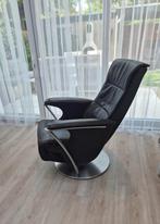 Relax Fauteuil leer draaibaar elektrisch, Huis en Inrichting, Fauteuils, Ophalen, Gebruikt, 50 tot 75 cm, Leer