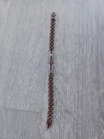 Nieuwe heren armband stainless steel, Sieraden, Tassen en Uiterlijk, Armbanden, Ophalen of Verzenden, Zo goed als nieuw, Goud