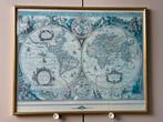 Schilderijen antieke wereldkaart, Ophalen of Verzenden