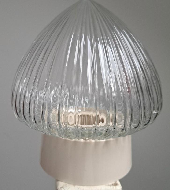 Art Deco plafondlamp, Huis en Inrichting, Lampen | Plafondlampen, Zo goed als nieuw, Glas, Ophalen of Verzenden