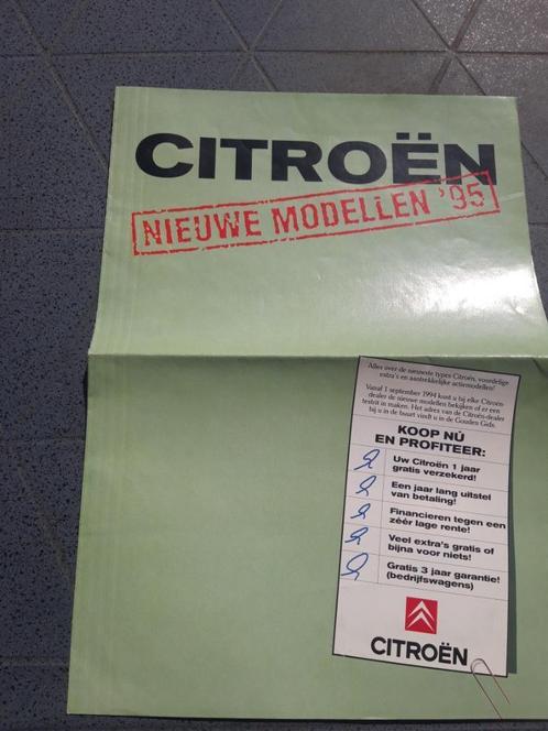 Citroën nieuwe modellen voor 1995 - tabloid formaat, Boeken, Auto's | Folders en Tijdschriften, Zo goed als nieuw, Citroën, Ophalen of Verzenden