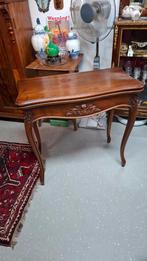 Antieke bridge tafel kaart tafel zie omschrijving, Ophalen