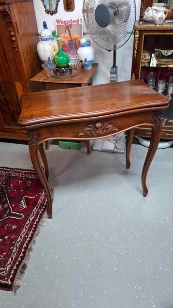 Antieke bridge tafel kaart tafel zie omschrijving  beschikbaar voor biedingen