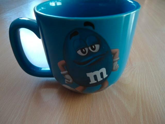 M&M mok blauw, BINK, Verzamelen, Merken en Reclamevoorwerpen, Zo goed als nieuw, Gebruiksvoorwerp, Ophalen of Verzenden
